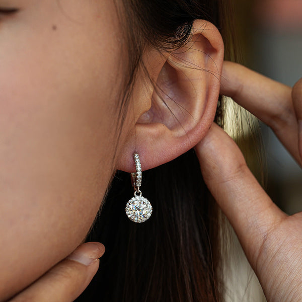 THE MRS MOISSANITE ORECCHINI